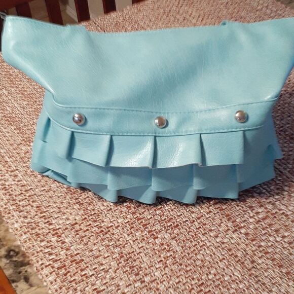 New Two New Purses Light Blue With Silver Embellishments Women's New With Tags - Picture 9 of 9